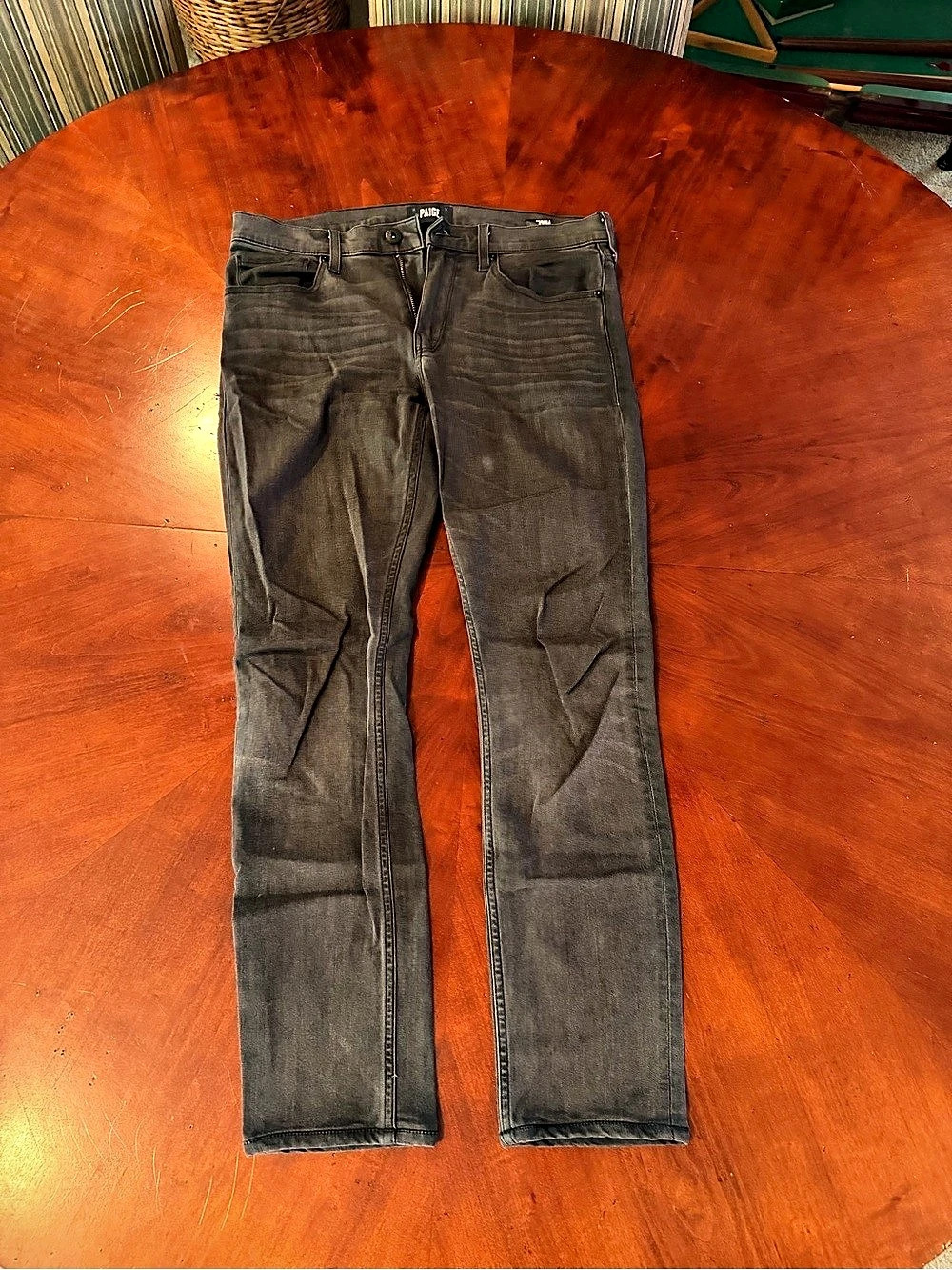 Paige Lennox Skinny Jeans Gray Waist 32